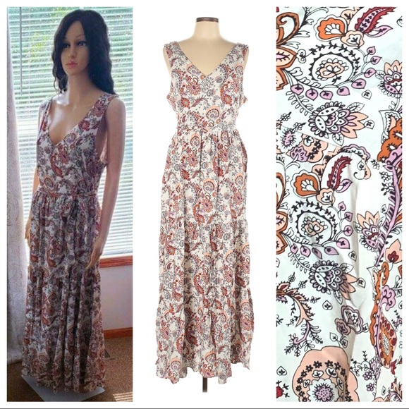 NWT Rachel Zoe Tiered Maxi Dress - Picture 1 of 9